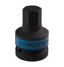 Насадка (бита) ударная торцевая 1", HEX, 27 мм, L = 80 мм KING TONY 801527M Насадка (бита) ударная торцевая 1", HEX, 27 мм, L = 80 мм KING TONY 801527M