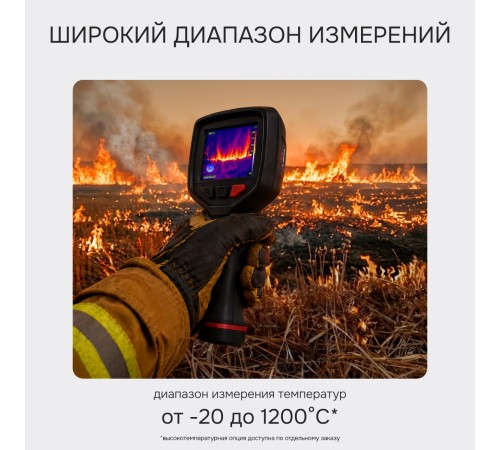 Тепловизор RGK TL-256F Plus с поверкой
