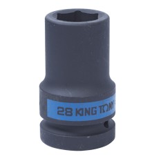Головка торцевая ударная глубокая шестигранная 1", 28 мм KING TONY 843528M