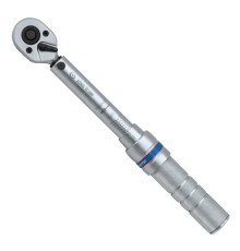 Динамометрический ключ 1/4", 3-15 Нм, "COMPACT", для левой и правой резьбы, футляр KING TONY 3426C-1DF