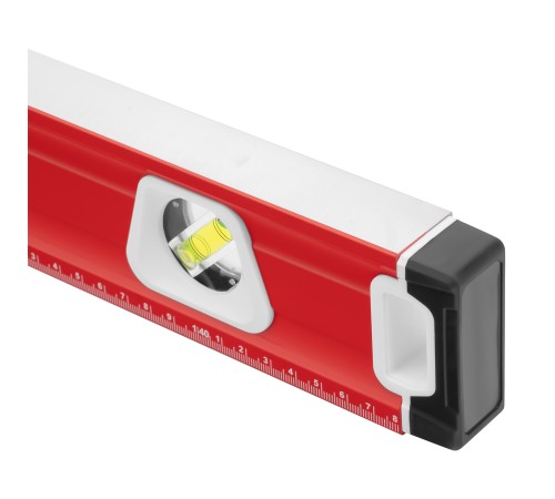 Уровень алюминиевый, магнит, фрезерованный, 3 глазка (1 зеркальный), двухкомпонентные рукоятки, 2000 мм Matrix