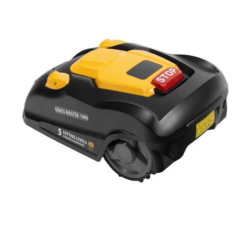 Робот-газонокосилка Grass Master 1000  1000м², 3Ач, 28V, LCD дисплей, Wi-Fi Denzel