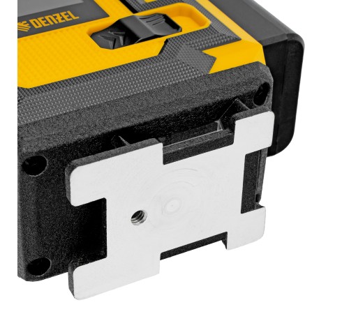 Лазерный уровень мультипризменный DLV 360-4T, 30 м, зеленый луч, Li-Ion 2,4 Aч, штатив Denzel