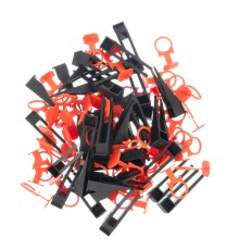 Комплект зажим и клин для системы выравнивания плитки СВП Кольцо, 40/40 шт. в пакете Сибртех