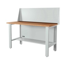 RUNTEC RTI15F-NI-NI-P15-7035 Верстак серии Industrial, 1500 мм, фанера, экран 500, светло-серый (7035)