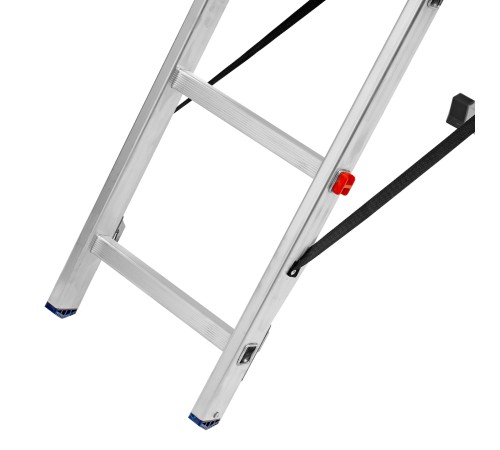 Лестница, 2 х 7 ступеней, алюминиевая, двухсекционная, Сибртех