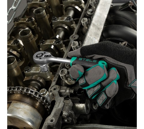 Набор инструментов, 1/2, 1/4, CrV, пластиковый кейс, 82 предмета Stels