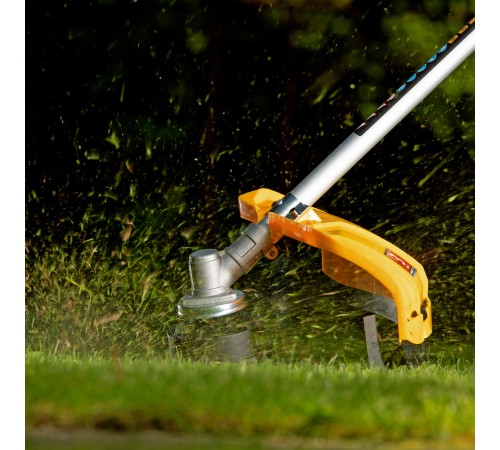 Триммер электрический TE-1400, 1400 Вт, 420 мм, катушка + диск, разборная штанга Denzel