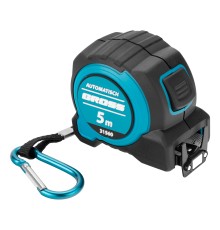 Рулетка "Automatisch", 5 м х 32 мм, нейлон, магнит, двустор. разметка, антиизлом, автоcтоп Gross