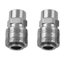 Муфта универсальная быстросъемная ("мама") 1/4, внутренняя резьба, 2 шт, Stels