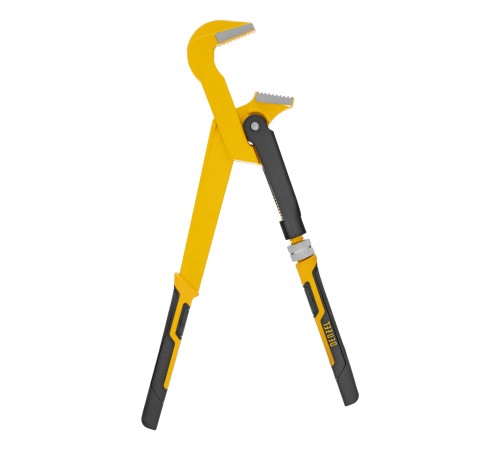 Ключ трубный рычажный №1", 1", цельнокованый, CrV, тип "L" Denzel