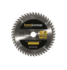 Пильный диск по дереву 160x20/16мм, 48 зубьев, Hanskonner
