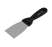 Шпательная лопатка из нержавеющей стали, 60 мм, пластмассовая ручка Сибртех