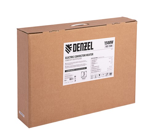 Конвектор электрический XCE-1500, 230 В, 1500 Вт, X-образный нагреватель Denzel