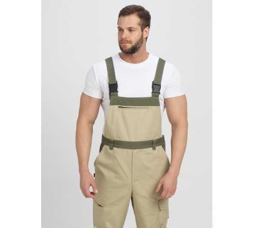 Полукомбинезон Челси CH (тк.Смесовая,270), хаки/бежевый