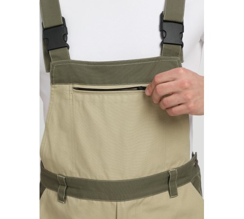 Полукомбинезон Челси CH (тк.Смесовая,270), хаки/бежевый