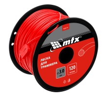 Леска для триммера круглая 3,0 мм х 120 м, на катушке //MTX