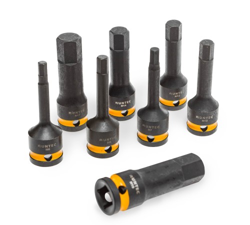 RUNTEC RT-ISPE53F Набор с пневмогайковертом, ударными головками и аксессуарами RUNTEC 1/2", 8-32 мм, CrMo в ложементе EVA, 53 предмета