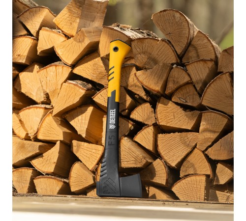 Топор-колун, F5, 1100 гр, двухкомпонентная рукоятка, 500 мм// Denzel