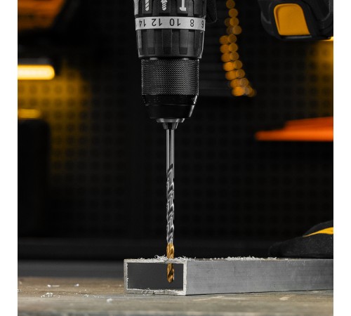 Сверло спиральное по металлу 6 х 139 мм, Р6М5, Golden Tip, удлиненное Denzel