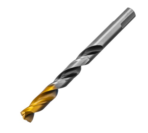 Сверло спиральное по металлу 11 x 142мм, Р6М5, Golden Tip, многогранная заточка Denzel