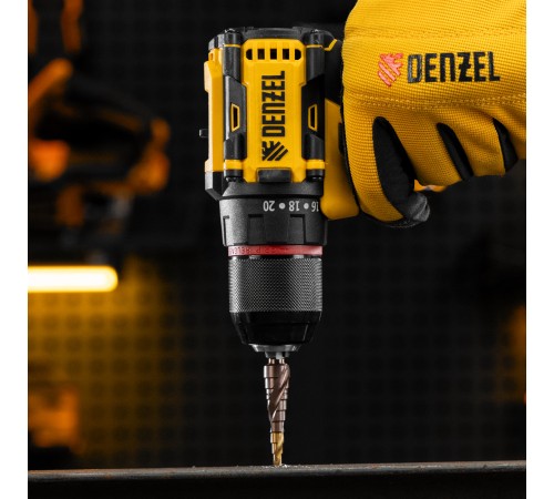 Сверло ступенчатое 4-5-6-7-8-9-10-11-12 мм, Р6М5К5, 6-гр. хвостовик Denzel