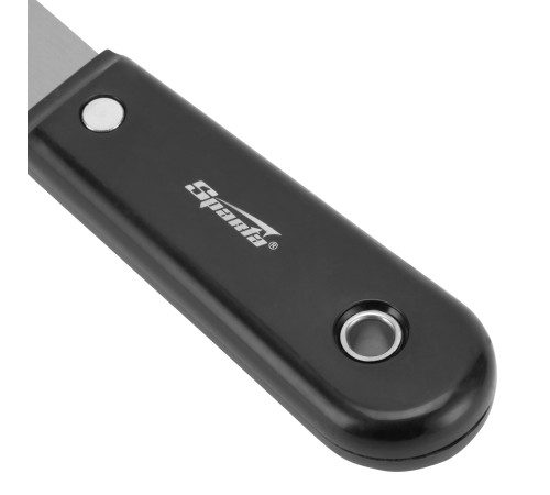 Шпательная лопатка стальная, 25 мм, полированная, пластмассовая ручка Sparta