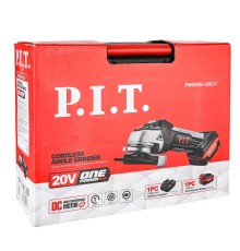 Шлифмашина угловая аккумуляторная P.I.T. PWS20H-125C (1 АКБ, ЗУ)