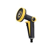 Пистолет д/полива 6 ФУНКЦИЙ + фитинг аквастоп, метал,  Hanskonner