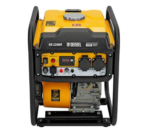 Генератор инверторный GK-2200iF, 2,2 кВт, 230 В, ручной старт DENZEL Генератор инверторный GK-2200iF, 2,2 кВт, 230 В, ручной старт DENZEL