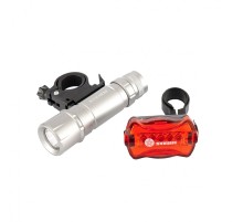 Набор велосипедный: передний 1 Вт Led, 160Lm, задний 5 reD Led Stern