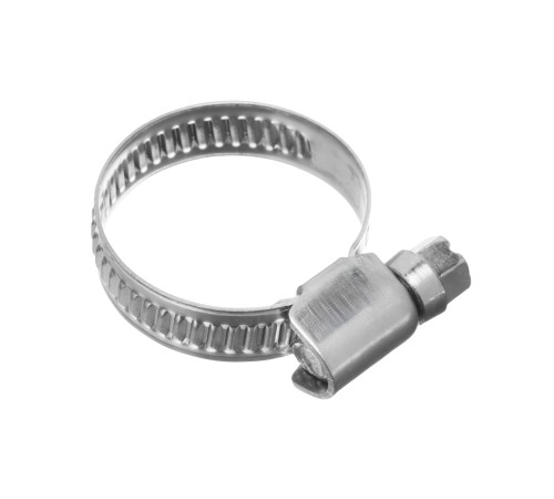 Хомуты нержавеющая сталь, Стандартное болтовое крепление 16-27 мм, 100 штук в упаковке, ширина 9 мм Сибртех