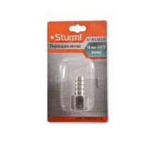 Пневмофитинг елочка 10 мм на внутреннюю резьбу (мама) 1/4" Sturm!