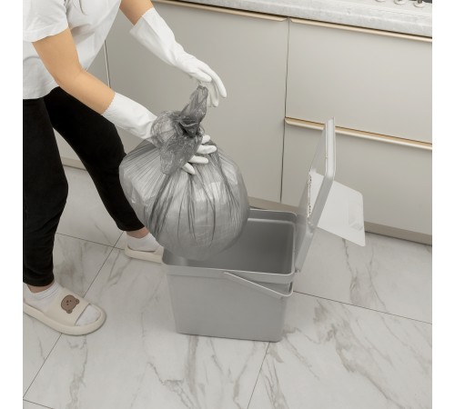 Пакеты для мусора 20 л x 30 шт. серые, Home Palisad