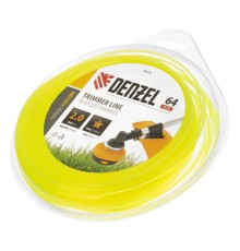 Леска для триммера, звезда 2 мм х 64 м, блистер Flex cord Denzel