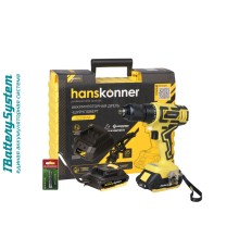 Аккумуляторный шуруповерт Hanskonner HCD1855R 1BatterySystem