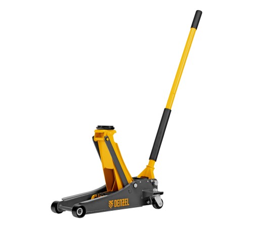 Домкрат гидравлический подкатной, 2,5 т, 85-430 мм, быстрый подъем, низкий подхват, проф. Denzel