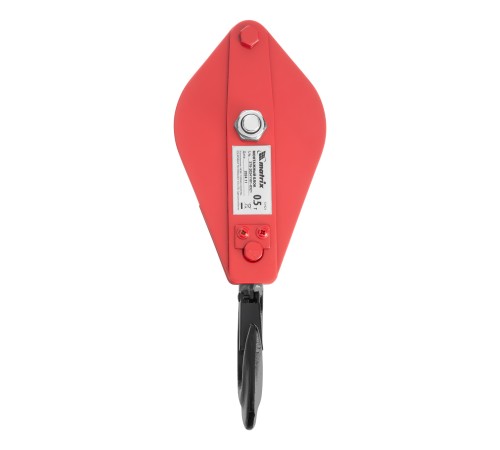 Блок монтажный с крюком, 0.5 т Matrix