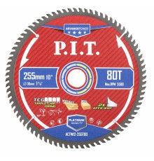 Диск пильный по дереву P.I.T. ACTW12-255T80