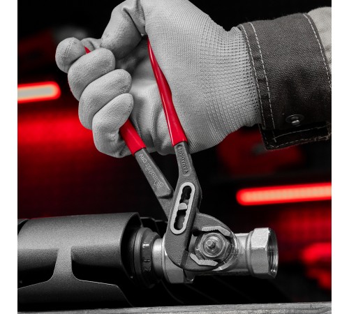 Клещи переставные 180 мм, хром-ванадий, обливные рукоятки Matrix