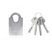 Замок навесной, защищенная дужка 50 мм Matrix