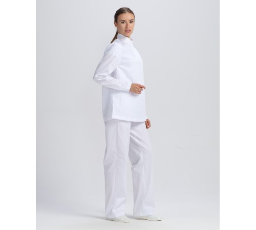 Костюм женский ХАССП-Стандарт NEW (тк.Смесовая,160), белый