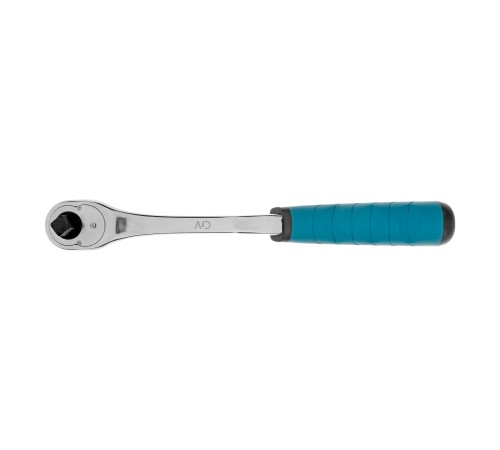 Ключ-трещотка 1/2", CrV, 90 зубьев, усиленный, хром Gross Ключ-трещотка 1/2", CrV, 90 зубьев, усиленный, хром Gross
