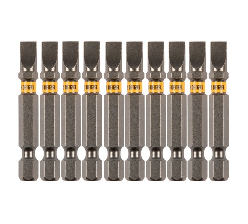 Бита SL6,0х50, сталь S2, шестигранный профиль, 10 шт. Е 6,3 Denzel