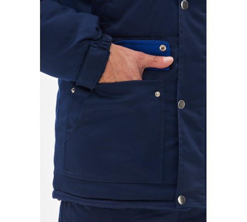 Костюм зимний Сибер-Премиум СОП UZ (тк.Смесовая,240) п/к, т.синий/васильковый