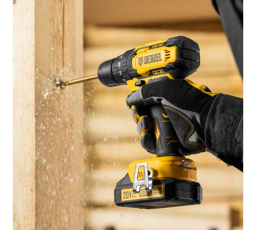 Дрель-шуруповерт аккумуляторная CDQ-20, Li-Ion, 20 В// Denzel