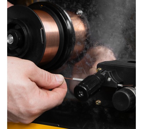 Омедненная проволока ER70S-6, диам. 0,8 мм, 1 кг, диам. катушки D100 Denzel