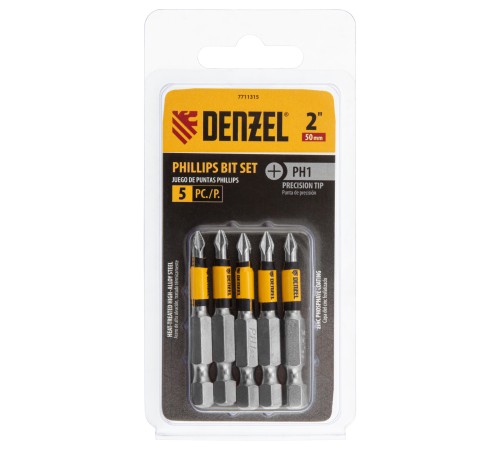 Бита PH1x50, 5 шт.// Denzel Бита PH1x50, 5 шт.// Denzel