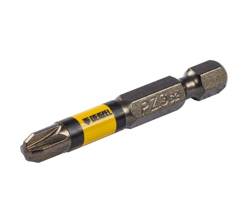 Набор бит комбинированный 3 шт., PZ1, PZ2, PZ3, 50 мм, сталь S2 Denzel