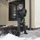 Лопата для уборки снега поликарбонат, 460х400х1430 мм, стальной черенок, Сибртех